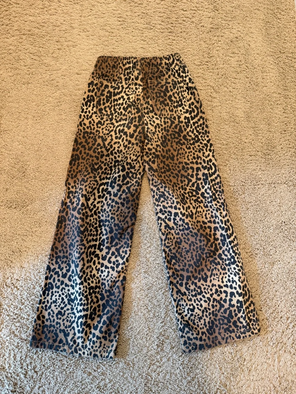 GAP Kids Leopard-Print Wide Leg Bottoms - Brown & Black